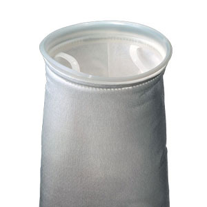 Standard Felt Filter Bags, Felt High Temperature Nomex, 100 micron, Size 2, Steel Ring Galvanized Zinc Coated, Sewn product photo