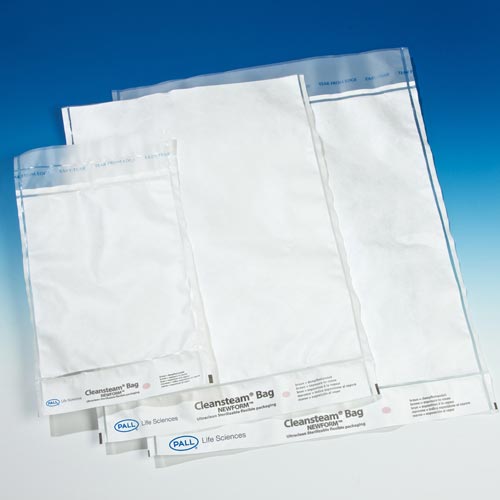 Cleansteam bags, outer bag size (W x L) 500 mm x 650 mm (19.7 in x 25.6 in), inner bag size (W x L) 485 mm x 600 mm (19.1 in x 23.6 in), clean double packed per 100 product photo