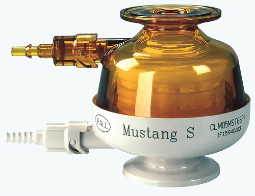 Mustang® E chromatography membrane in Novasip™ capsule, 10 mL bed volume, 1½ in. sanitary flange connections product photo Primary L
