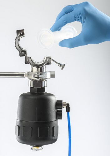 Pneumatic Normally Closed Diaphragm Replacement Valve - ¾ in. TC, 0.62 in. ID product photo Primary L