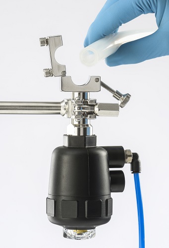 Pneumatic Normally Closed Pinch Valve - 3/4 inch x 1 inch product photo Primary L