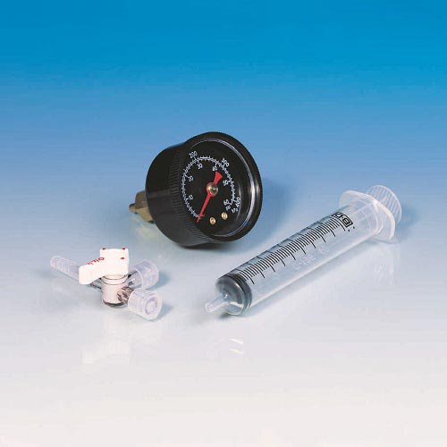 Integrity Test Kit, includes pressure guage, three-way valve, and 10 mL syringe (1/pkg) product photo